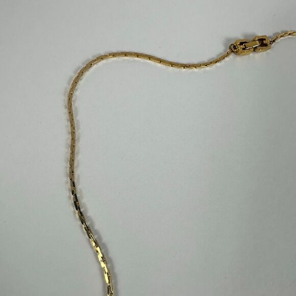 Givenchy Vintage Long Snake Chain Simple Gold Tone Necklace 29” - Picture 6 of 9